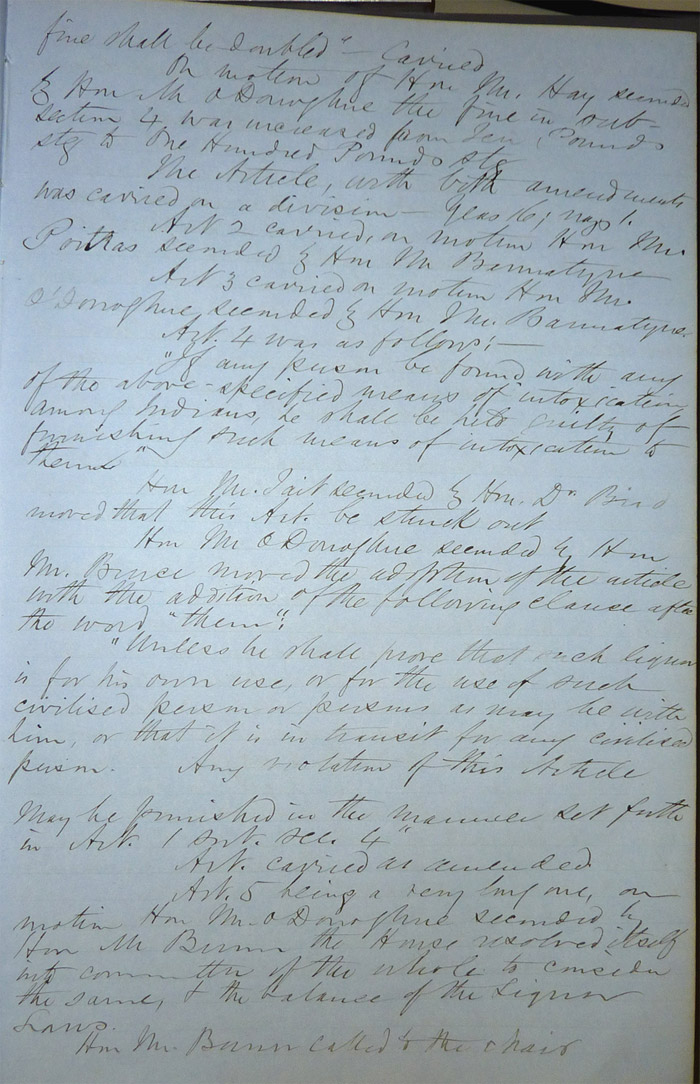 Journal de la session de l’Assemblée législative d’Assiniboia, page 30