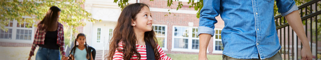 Close-up image of child and parent holding hands - Family Law Modernization website banner