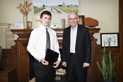 Student with Minister Ashton