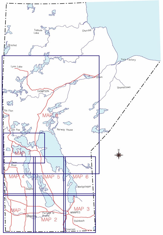 Map of Manitoba