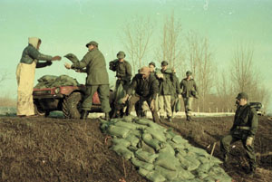 Reinforcing Assiniboine River Dikes