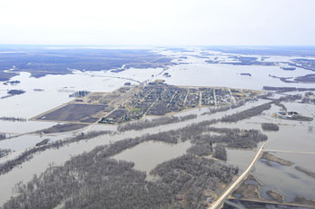 Ring dike community of Emerson, April 27, 2011