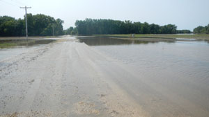 Overland Flooding, St. Francois Xavier, July 2014