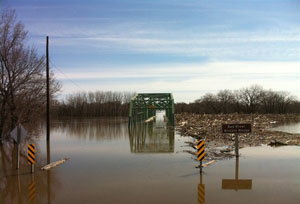 St. Jean Bridge Under Water