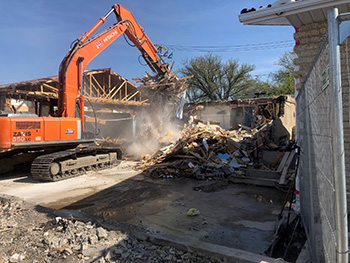 Honveyfarms demolition view 2 - May 18, 2021
