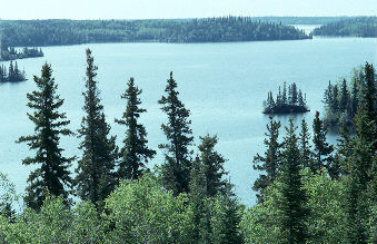 Bakers Narrows Provincial Park landscap